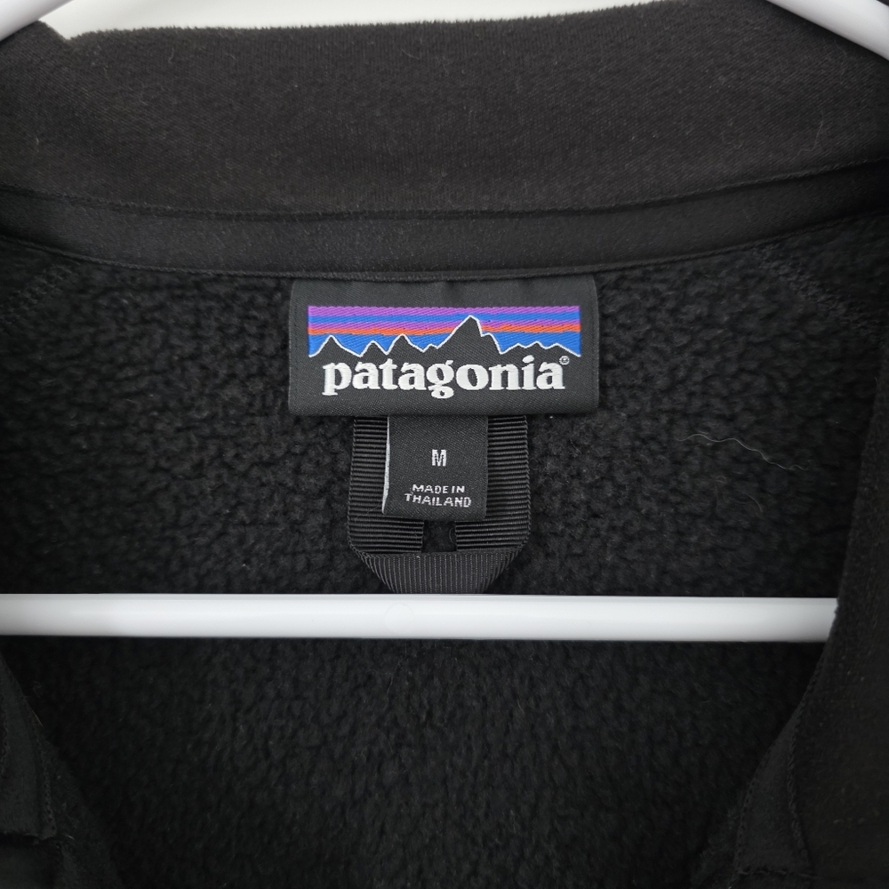 Women's Patagonia Better Sweater Black Fleece Jacket Medium Outdoors - Picture 5 of 7